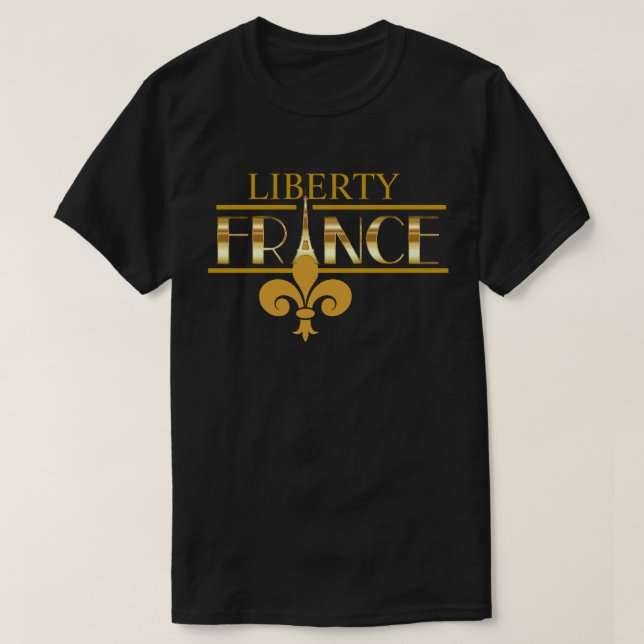 Anpassade Liberty Frankrike T-shirt (Design framsida)