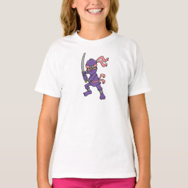 Anpassade Lila Ninja Design T Shirt