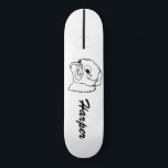 Anpassade Line art Pug Mini Skateboard Bräda 18,5 Cm<br><div class="desc">Den har en fin konst teckning i en pug,  som fångar rasens lekande anda. Med anpassadets textalternativ blir det en idealisk gåva till pugentusiaster.</div>