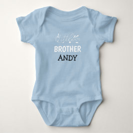 Anpassade Little Brother Baby Namn-barnpojke T Shirt