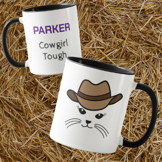 Anpassade Little Cat Cowboy Mugg