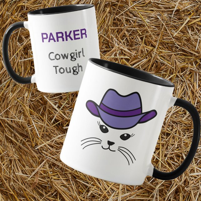 Anpassade Little Cat Cowboy Mugg (Skapare uppladdad)