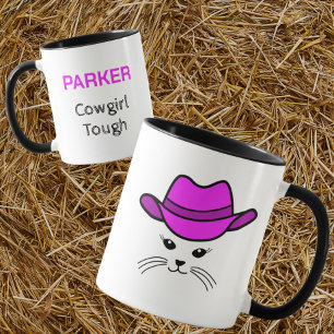 Anpassade Little Cat Cowgirl Mugg