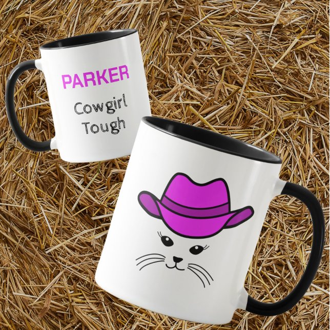Anpassade Little Cat Cowgirl Mugg (Skapare uppladdad)