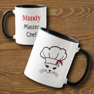 Anpassade Little Cat Master Chef Mugg