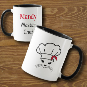 Anpassade Little Cat Master Chef Mugg