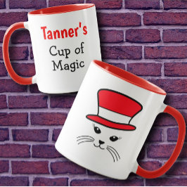 Anpassade Little Cat Snö Man Hat Mugg