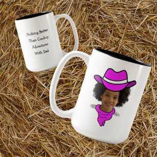 Anpassade Little Cowboy eller Cowgirl Photo Mugg