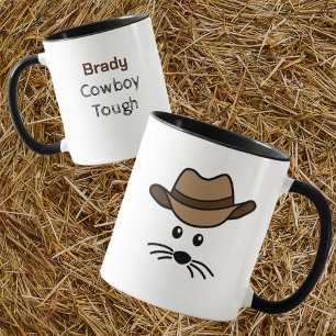 Anpassade Little Mouse Cowboy Mugg