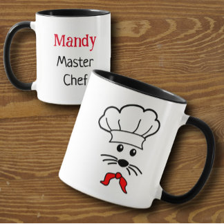 Anpassade Little Mouse Master Chef Mugg