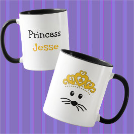 Anpassade Little Mouse Princess Mugg