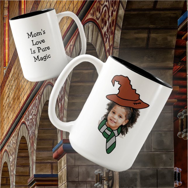 Anpassade Little Wizard Photo Booth Two-Tone Co Två-Tonad Mugg (Skapare uppladdad)