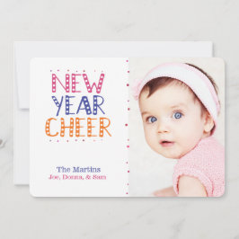 ANPASSADE Ljusa färger för nyårshandel Julkort