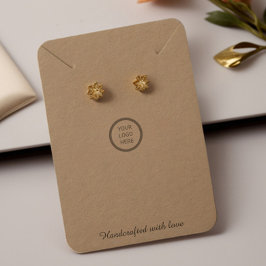 Anpassade Logotyp Kraft Papper Jewelry Visning Car