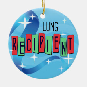Anpassade Lung Recipient jul Julgransprydnad Keramik