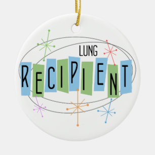 Anpassade Lung Transplant Mottagare Jul Julgransprydnad Keramik