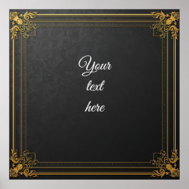 Anpassade Luxury Wall Art - Ornate Guld Ram o Poster