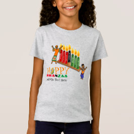 Anpassade Lycklig KWANZAA 7 Principer T Shirt