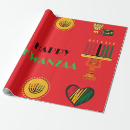 Anpassade Lycklig Kwanzaa Presentpapper