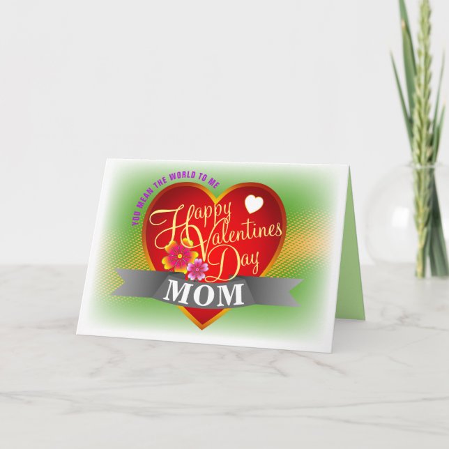 Anpassade Lycklig Valentineser Helgkort (Framsida)