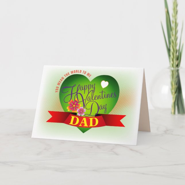 Anpassade Lycklig Valentineser Helgkort (Framsida)