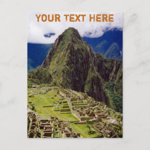 Anpassade Machu Picchu, Peru Vykort