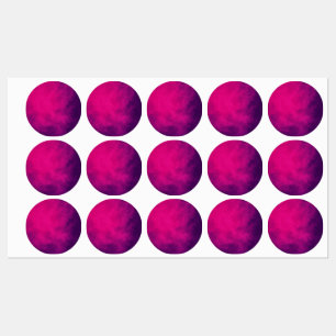 Anpassade Magenta-gradientetiketter Klistermärke