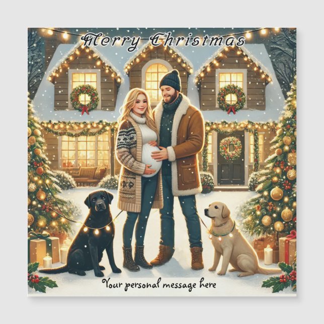 Anpassade Magnet-julkort (Framsida)