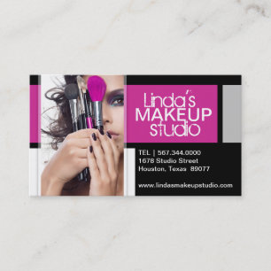 Anpassade Makeup Artist Business Card-mall Tidsbeställning Kort