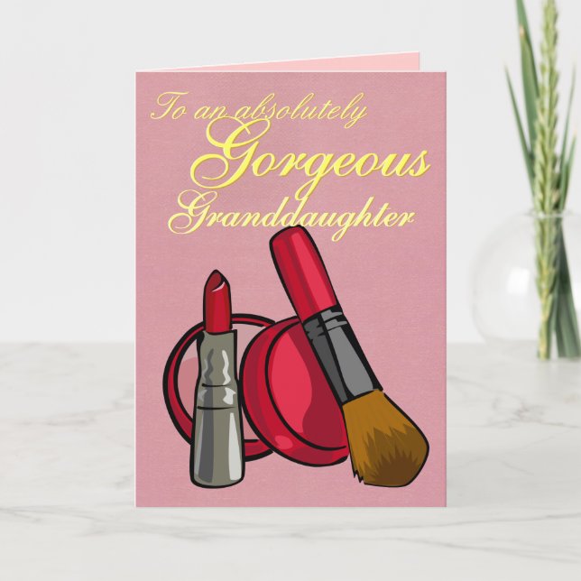 ANPASSADE Makeup-hälsningskort Kort (Framsida)