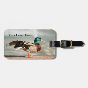 Anpassade Male Mallard Anka Bagagebricka