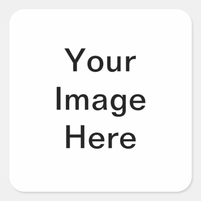 Anpassade-mall Fyrkantigt Klistermärke (Framsida)