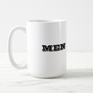 Anpassade män Svart färg Text Tryckt Stil Hem Kaffemugg
