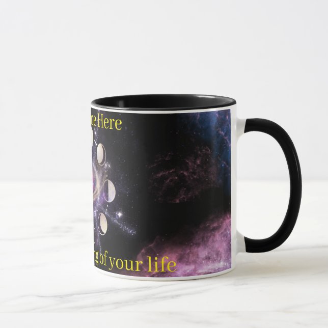 Anpassade månfaser andlig kaffemugg (Höger)