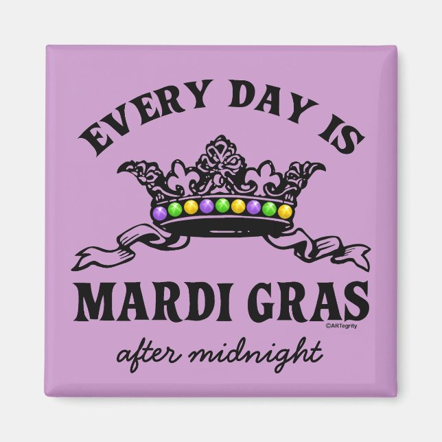 Anpassade Mardi Gras Magnet (Framsidan)