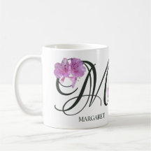 Anpassade Margaret namn söt rosa blommigt Girl