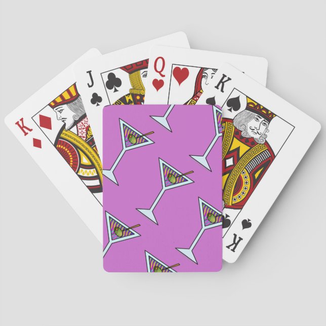 Anpassade MARTINI ART PLAYDS CARDS Kortlek (Baksidan)