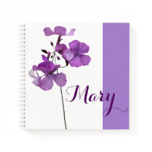 Anpassade Mary namn lila blommigt gullig, girig 