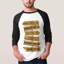 Anpassade ’MASH’ stil signpost ver 2.0 Tri-Bl T Shirt