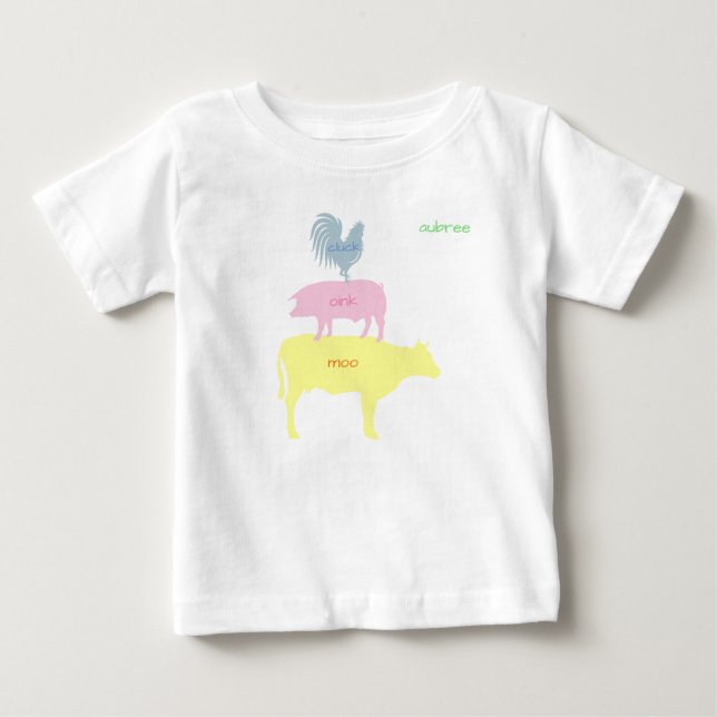 anpassade med klucka, bläck, moo t shirt (Framsida)