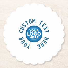 Anpassade med text eller Logotyp här Underlägg Papper