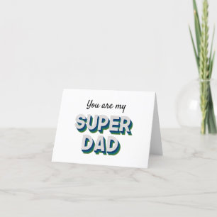 Anpassade-meddelande för superdad tackkort