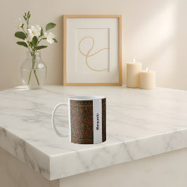 Anpassade medeltida Stil Namn-designfil Kaffemugg