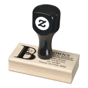 Anpassade Mekaniskt monogram. Ursprungligt "B" Stämpel