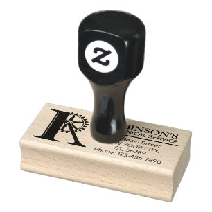 Anpassade Mekaniskt monogram. Ursprungligt "R" Stämpel