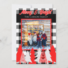 Anpassade Merry & Bright jul Hälsning Meddelande