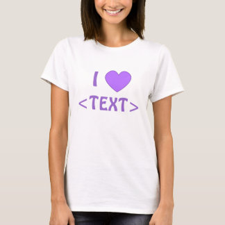 Anpassade mig hjärtaskjorta 0006 tee shirt