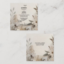 Anpassade Milestone Firande-kort Fyrkantigt Visitkort