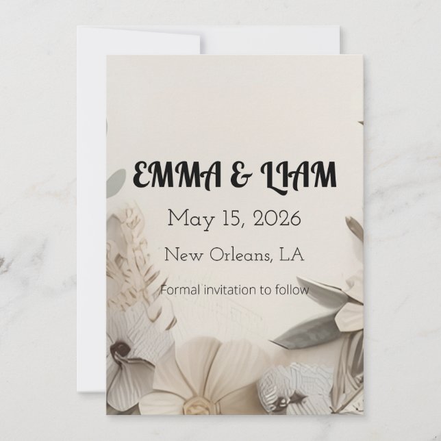 Anpassade Milestone Firande-kort Spara Datumet (Framsida)