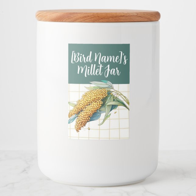 Anpassade Millet ThGodat Food Label Mat Etikett (Framsida)